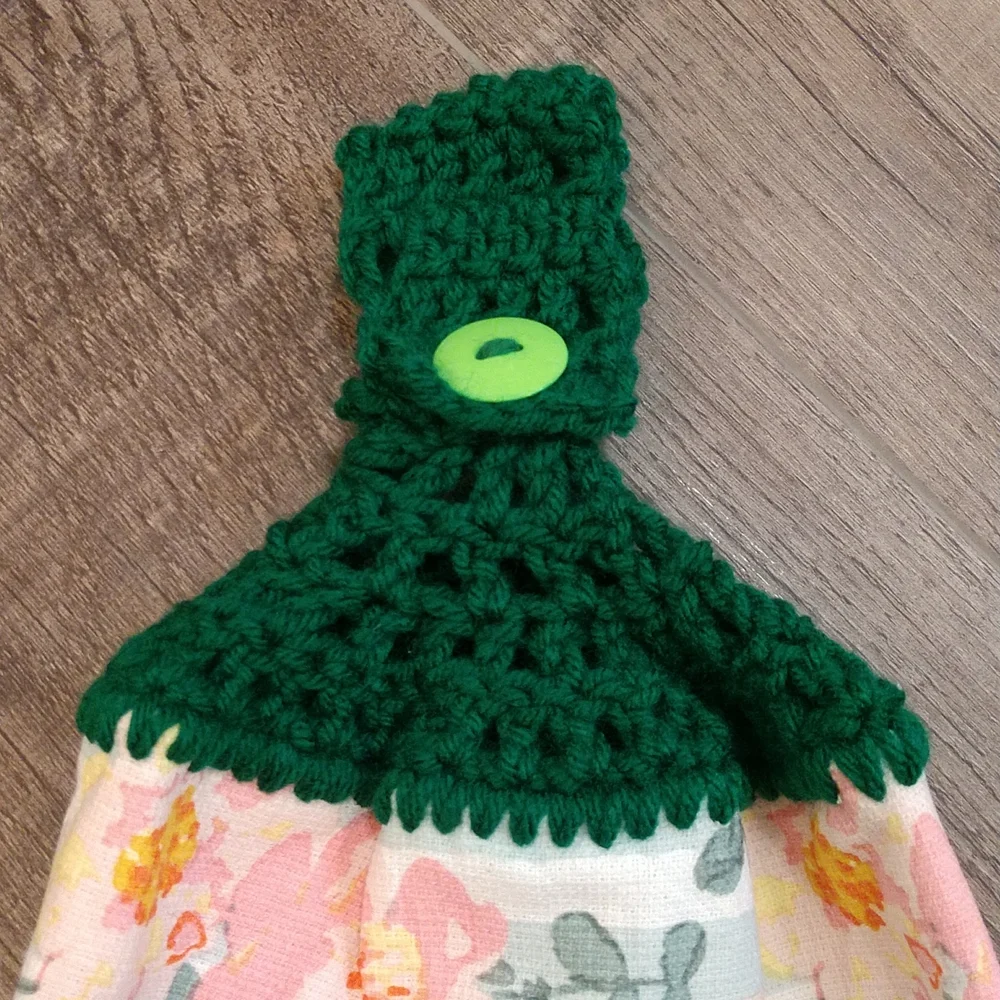 Homemade Crochet Decorative Towel Flowers‎ and Spring is in the Air